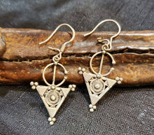 Load image into Gallery viewer, Moroccan Berber Filigree Fibula Earrings sterling silver 925 ,Ethnic Jewelry,sliver Earrings,Dangle &amp; Drop Earrings,Tribal Jewelry,
