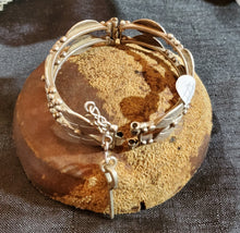 Load image into Gallery viewer, Antique Silver Moroccan Berber Bracelet Ethnic Tribal, ethnic tribal, tribal bracelets,Moroccan jewelry, ethnic jewelry, Tuareg bracelets
