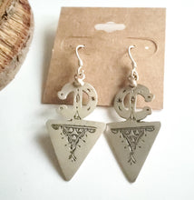 Load image into Gallery viewer, Moroccan Berber Fibula Sterling Silver Dangle Earrings silver 925,Berber Jewelry,sliver Fibula Earrings,Dangle &amp; Drop Earrings,
