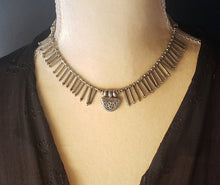 Load image into Gallery viewer, Old Ethiopian Telsum Silver Phallic Pendants Necklace,Ethiopian necklace,Hand Crafted, Ethiopian Telsum,african Silver, ethiopian jewelry
