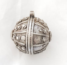 Load image into Gallery viewer, Old silver hallmarked beads from Yemen circa 1910s,Hand Crafted Silver,Ethnic Jewelry,Tribal Jewelry,
