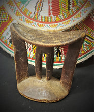 Load image into Gallery viewer, Antique Ethiopian Tribal Hand carved Headrest African Art Decor,African ,Art Décor,Home Décor, religious art
