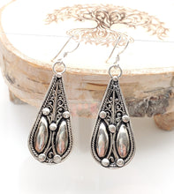 Load image into Gallery viewer, Moroccan Berber Filigree Sterling Silver Dangle Earrings silver 925,Berber Jewelry,sliver Earrings,Dangle &amp; Drop
