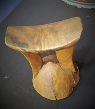 Load image into Gallery viewer, Antique Ethiopian Tribal Hand carved Headrest African Art Decor,African ,Art Décor,Home Décor, religious art
