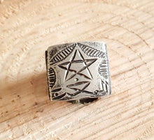 Load image into Gallery viewer, Talismanic Berber Silver Ring size 8.5 tribal jewelry,Moroccan jewelry Hand Crafted ,Silver,Ethnic Jewelry,Tribal Jewelry
