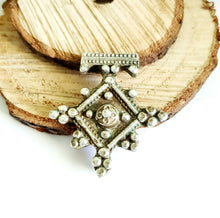 Load image into Gallery viewer, Moroccan Berber Old traditional silver cross pendant,Berber Talisman
