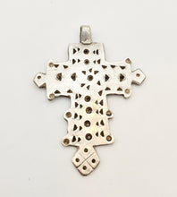 Load image into Gallery viewer, Ethiopian Christian 925 silver Coptic cross pendant ,silver cross, religious cross, Ethiopian Cross, Coptic Cross, ethiopian Silver
