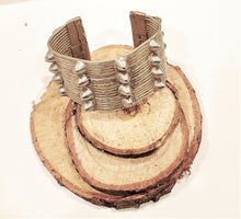 Load image into Gallery viewer, Antique Ethiopian Silver, Cuff BRACELET, chunky bracelet, large round ,Ethnic Tribal cuff, Antique ,Boho jewelry , Ethnic, East African
