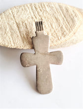 Load image into Gallery viewer, Antique Ethiopian Coptic Christian Cross Pendant Maria Theresa coin
