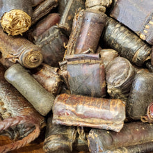 Load image into Gallery viewer, antique Ethiopian Leather, Healing Scroll , Amulet Kitabe ,Old Hand Crafted,
