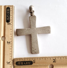 Load image into Gallery viewer, Antique Silver Ethiopian Orthodox Coptic Cross pendant,Maria Theresa ,silver coin, Cross Pendant,Ethnic Tribal,Handmade Jewelry
