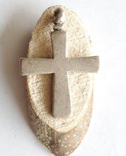 Load image into Gallery viewer, Antique Silver Ethiopian Orthodox Coptic Cross pendant,Maria Theresa ,silver coin, Cross Pendant,Ethnic Tribal,Handmade Jewelry
