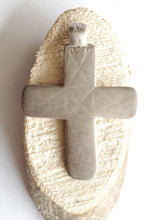 Load image into Gallery viewer, Antique Silver Ethiopian Orthodox Coptic Cross pendant,Maria Theresa ,silver coin, Cross Pendant,Ethnic Tribal,Handmade Jewelry

