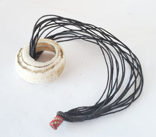 Load image into Gallery viewer, Antique shell slices Necklace Berber Morocco tribal jewelry,old shell slices,Moroccan jewelry,shell Necklace,Ethiopia Silver
