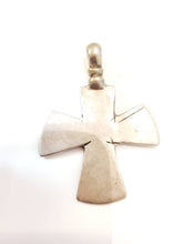 Load image into Gallery viewer, Antique Ethiopian Coptic Christian Cross Maria Theresa silver coin Pendant , Cross Pendant,Ethnic Tribal,Ethiopian Jewelry
