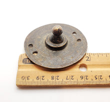 Load image into Gallery viewer, Antique Brass Shield Hair Ornament from Ethiopia tribal jewelry
