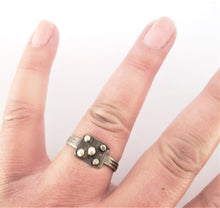 Load image into Gallery viewer, Moroccan antique Tuareg Hand Made SILVER RING size 8. ,Old silver ,Tuareg jewelry, Sahara ring,Moroccan silver,tribal jewelry,Tuareg silver
