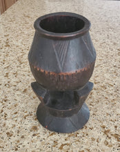 Load image into Gallery viewer, Ethiopian Sculptural Early 20th Century Finely Carved Wood Cup ,African Art Décor,Hand-Carved Wood,Ethiopian Furniture,carved cup
