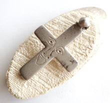 Load image into Gallery viewer, Antique Ethiopian Coptic Christian Cross, Maria Theresa ,silver coin, Cross Pendant, Ethnic Tribal ,Handmade Jewelry
