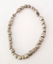 Load image into Gallery viewer, Antique Ethiopian 11''strand of silver Heishi Anklet 1930s ,collectible silver,Ethnic silver Beads ,Jewelry Supplies Beads
