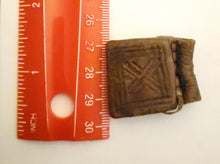 Load image into Gallery viewer, 1 Old Ethiopian Leather Healing Scroll Protection Amulet large size Kitabe,religious pendant,Ethiopian Amulet,Leather,Manuscripts Scroll
