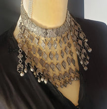 Load image into Gallery viewer, Antique Bawsani Silver granulated Dangled Beads Necklace circa 1910s,Hand Crafted Silver,Pendants Necklace,Ethnic Jewelry,Tribal Jewelry
