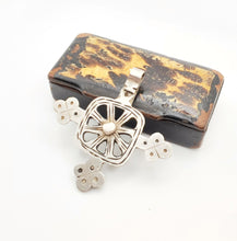 Load image into Gallery viewer, Ethiopian Christian 925 silver Coptic cross pendant ,silver cross, religious cross, Ethiopian Cross, Coptic Cross, ethiopian Silver
