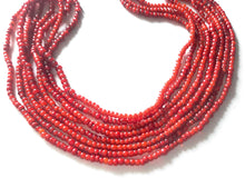 Load image into Gallery viewer, Antique African Ethiopian Venetian White Heart 24"Trade Beads
