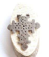Load image into Gallery viewer, Ethiopian Christian silver cross pendant,Maria Theresa ,silver coin, Cross Pendant,Ethnic Tribal,Handmade Jewelry
