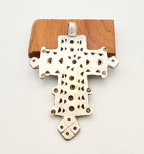 Load image into Gallery viewer, Ethiopian Christian 925 silver Coptic cross pendant ,silver cross, religious cross, Ethiopian Cross, Coptic Cross, ethiopian Silver
