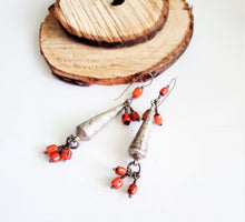 Load image into Gallery viewer, Moroccan Berber Filigree Sterling Silver Dangle Earrings silver 925,Filigree Jewelry ,sliver Earrings,Dangle &amp; Drop Earrings,Tribal Earrings
