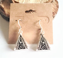 Load image into Gallery viewer, Moroccan Berber Filigree Sterling Silver Dangle Earrings silver 925,Berber Jewelry,sliver Earrings,Dangle &amp; Drop Earrings,
