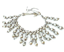 Load image into Gallery viewer, Antique Ethiopian silver fertility beads Necklace,Hand Crafted,antique jewelry, gift vintage authentic,Ethiopian Necklace
