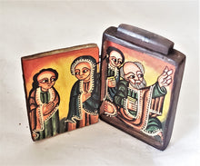 Load image into Gallery viewer, antique Ethiopian Coptic Christian Orthodox Wood Painted Icon,African ,Art Décor,Home Décor, religious art
