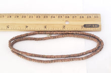 Load image into Gallery viewer, Antique Ethiopian 1 strand of Brass Heishi Anklet 1930s,collectible Brass,Ethnic Brass Beads ,Jewelry Supplies Beads
