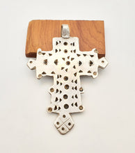 Load image into Gallery viewer, Ethiopian Christian 925 silver Coptic cross pendant ,silver cross, religious cross, Ethiopian Cross, Coptic Cross, ethiopian Silver
