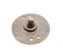 Load image into Gallery viewer, Antique Brass Shield Hair Ornament from Ethiopia tribal jewelry
