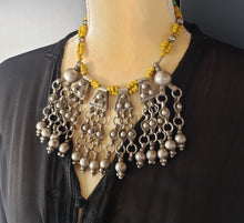 Load image into Gallery viewer, Antique Ethiopian silver wedding granulate fillegrain Argobba necklace 20th,African Necklace,Tribal Jewelry,Royal Jewels,Ethiopian necklace
