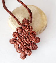 Load image into Gallery viewer, Ethiopian Leather Coptic ,Cross Necklace ,large cross, religious cross Craft ,Coptic Cross ,Coptic ethiopian
