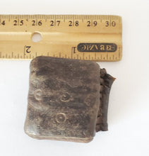 Load image into Gallery viewer, Old Ethiopian Leather Healing Scroll Amulet Kitabe,African,religious art,mens leather Amulet,Ethiopian leather Pendant
