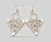 Load image into Gallery viewer, Moroccan Berber Fibula Sterling Silver Dangle Earrings silver 925,Berber Jewelry,sliver Fibula Earrings,Dangle &amp; Drop Earrings,
