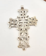 Load image into Gallery viewer, Ethiopian Christian 925 silver Coptic cross pendant ,silver cross, religious cross, Ethiopian Cross, Coptic Cross, ethiopian Silver

