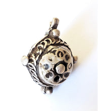 Load image into Gallery viewer, unique Old Berber Silver Bead from Morocco,Hand Crafted Silver,Ethnic Jewelry,Tribal Jewelry,
