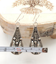 Load image into Gallery viewer, Moroccan Berber Filigree Sterling Silver Dangle Earrings silver 925,Berber Jewelry,sliver Earrings,Dangle &amp; Drop
