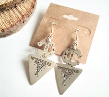 Load image into Gallery viewer, Moroccan Berber Fibula Sterling Silver Dangle Earrings silver 925,Berber Jewelry,sliver Fibula Earrings,Dangle &amp; Drop Earrings,
