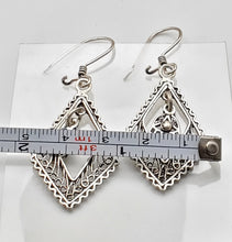 Load image into Gallery viewer, Moroccan Berber Filigree Sterling Silver Dangle Earrings silver 925,Berber Jewelry,sliver Earrings,Dangle &amp; Drop
