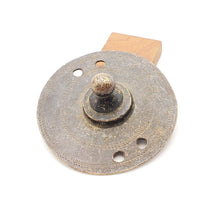 Load image into Gallery viewer, Antique Brass Shield Hair Ornament from Ethiopia tribal jewelry
