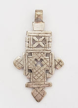 Load image into Gallery viewer, Ethiopian Christian silver cross pendant,religious cross,Ethiopian Cross,Coptic Cross,Coptic ethiopian bronze
