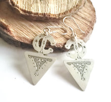 Load image into Gallery viewer, Moroccan Berber Fibula Sterling Silver Dangle Earrings silver 925,Berber Jewelry,sliver Fibula Earrings,Dangle &amp; Drop Earrings,
