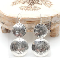 Load image into Gallery viewer, Moroccan Berber Filigree Sterling Silver Dangle Earrings silver 925,Berber Jewelry,sliver Earrings,Dangle &amp; Drop
